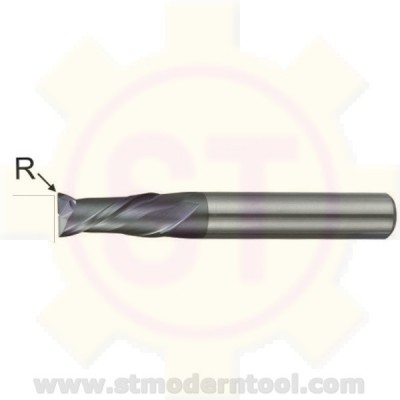 EMC332 STK ้เอ็นมิลคาร์ไบท์ R เป็นมุมมน เคลือบ ALTiN-COATED) 2 ฟัน รุ่นยาว 