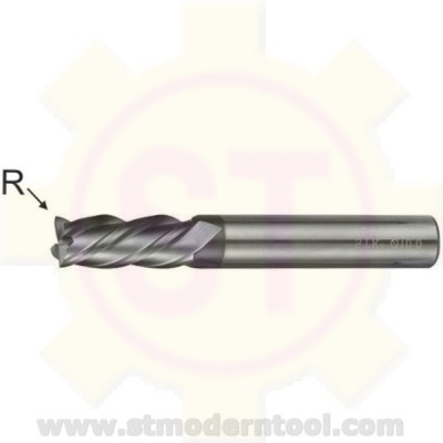 EMC334 STK เอ็นมิลคาร์ไบท์ R เป็นมุมมน เคลือบ ALTiN-COATED) 4 ฟัน รุ่นยาว 