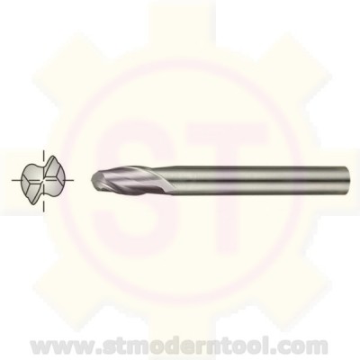 EM232 STK HSS M42-CO8 เอ็นมิลหัวมน 2 ฟัน