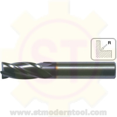 EM824 STK เอ็นมิลคาร์ไบท์ X-POWER เคลือบ TiALN-COATE 4 ฟัน (R เป็นมุมมน)