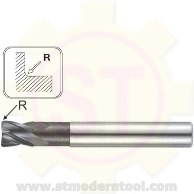 EM820 STK เอ็นมิลคาร์ไบท์ X-POWER เคลือบ TiALN-COATE 4 ฟัน (R เป็นมุมมน รุ่นคอยาว)