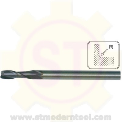 EM818 STK เอ็นมิลคาร์ไบท์ X-POWER เคลือบ TiALN-COATE 2 ฟัน (R เป็นมุมมน)