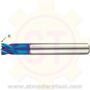 EM704/EM705 STK X70-POWER เอ็นมิลคาร์ไบท์ 4 ฟัน R เป็นมุมมน สำหรับเหล็กแข็ง 60-70 HRC